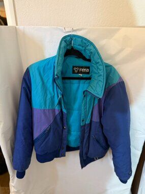 Vintage Fera Colorblock Ski Jacket Womens Size 14